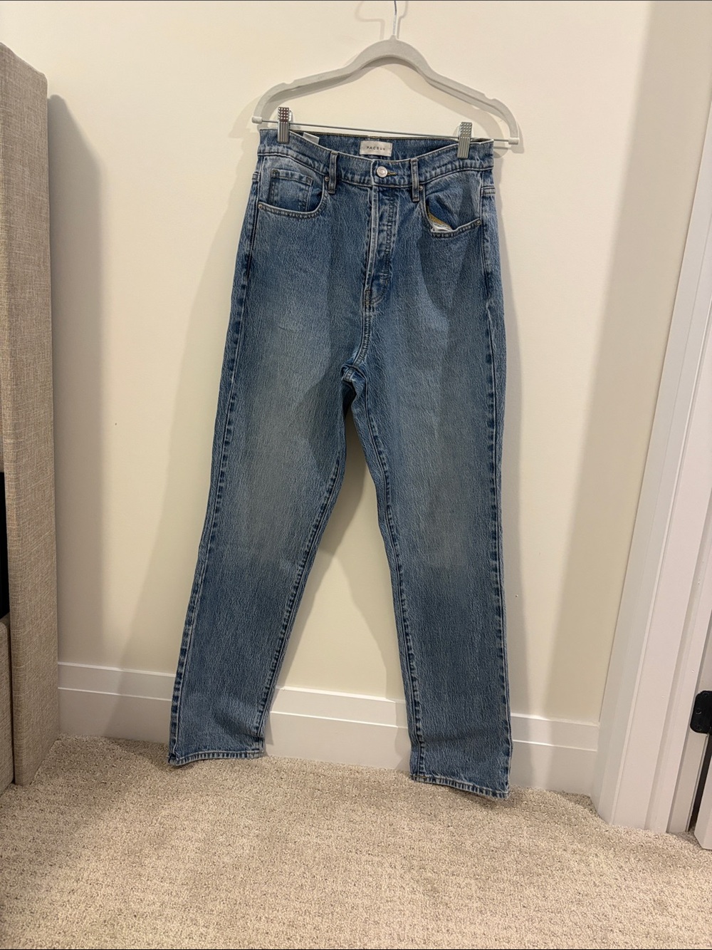 PacSun Women's High-Rise Light Blue Straight Jeans
